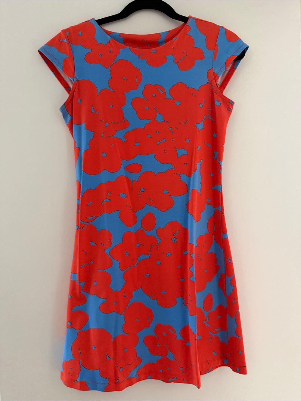 MAHI GOLD Orange and Blue Floral Mini Dress